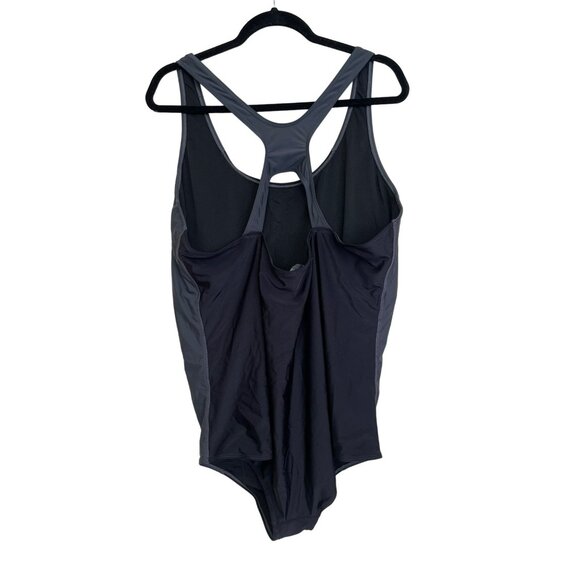 Aqua Eve Plus Size Athletic One Piece Tummy Control Slimming Swimsuit NWT - Picture 5 of 7